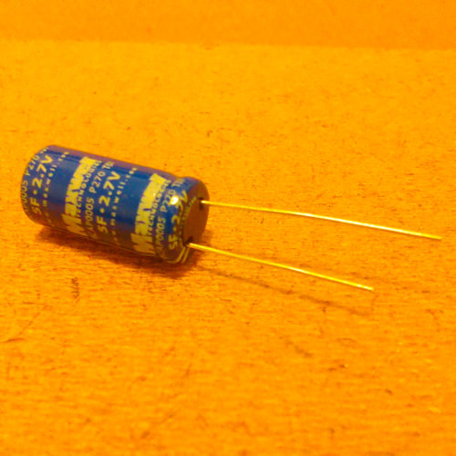 5F Capacitor. Super Capacitor. Ultra Capacitor. Applications include: High shock and vibration environments. Electric, Gas, Water Smart meters. Controllers. RF Radio Power. Storage Servers. Pulse Power. Camera flash systems. Energy Harvesting. GSM/GPRS Pulse applications. Wireless alarms. Remote metering. Scanners. Toys and Games. Backup Power Automotive subsystems. Wind turbine pitch control. Hybrid vehicles. Rail. Heavy industrial equipment. UPS & telecom systems. Back-Up Power. Regenerative Power. Burst Power. Quick Charge.Cold Starting.DIY. General.Industrial.