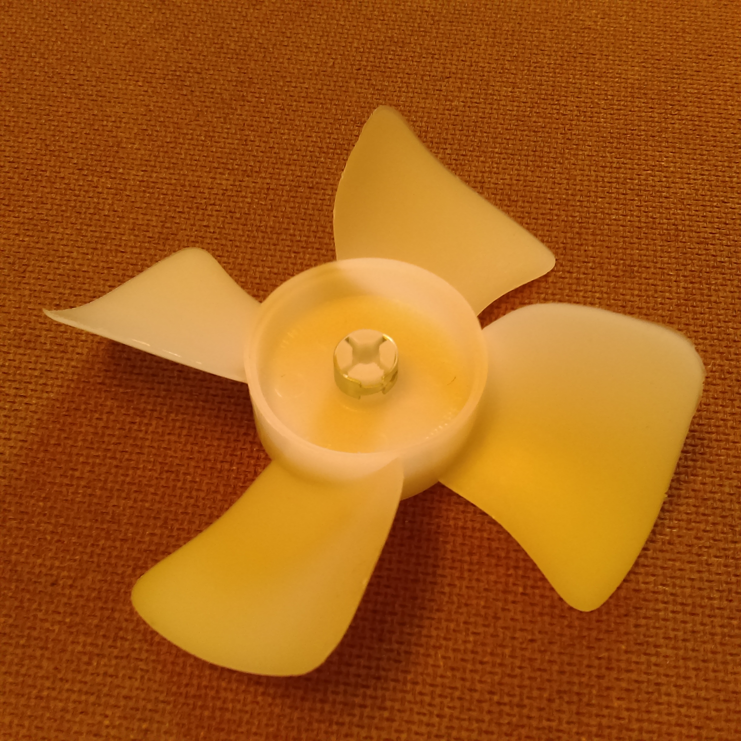 6-5/8  inch diameter Plastic Fan Blade/Propeller CW Rotation. 7/32 inch bore 