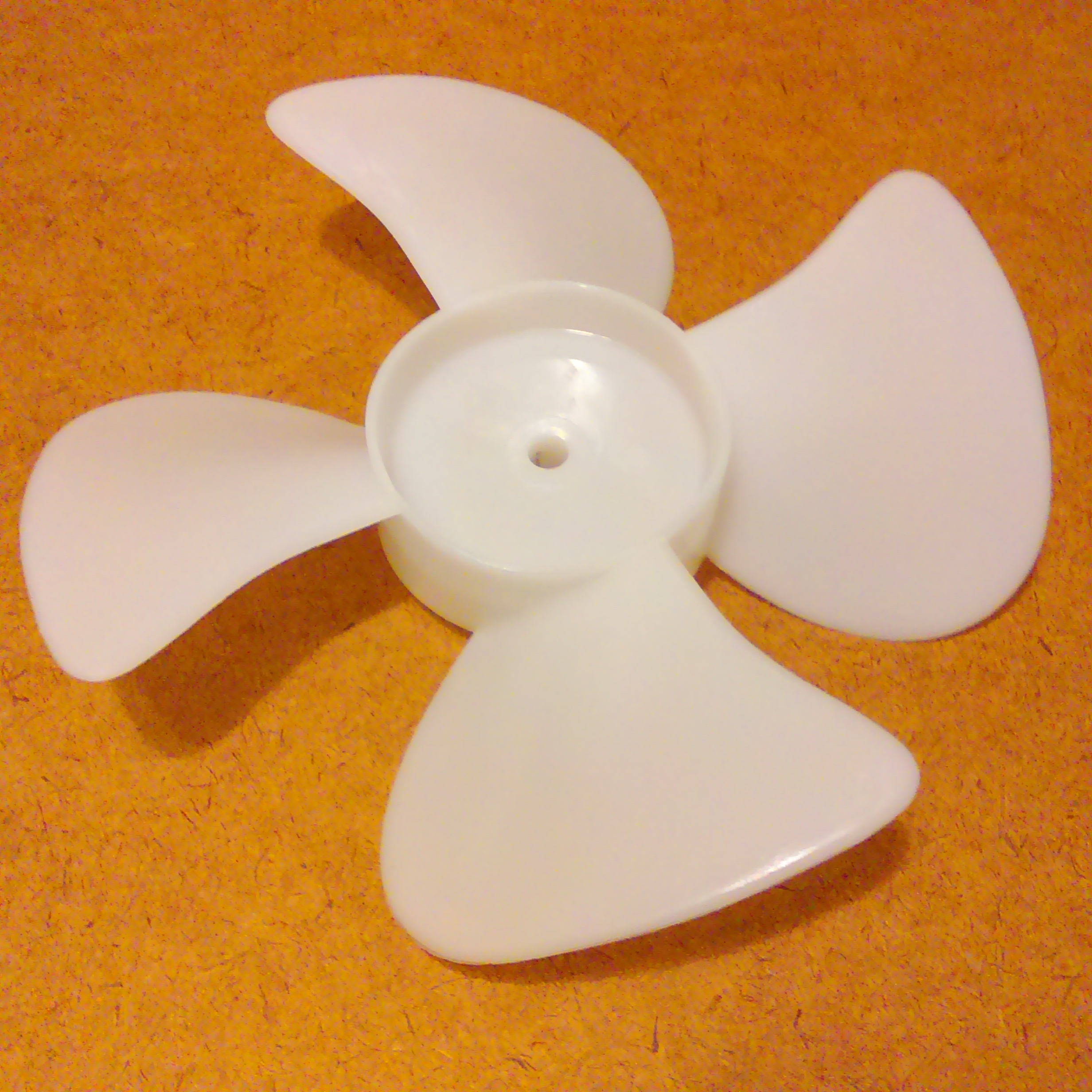 CCW Rotation. 5-9/16 inch diameter Plastic Fan Blade/Propeller 3/16 inch bore 